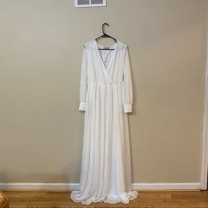 Baltic Born Long White Maxi Dress